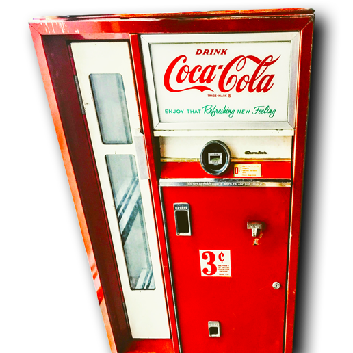 Oude Coca Cola machine